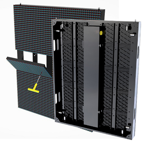 OFD-serie Outdoor anti-stof lichtgewicht vaste LED-display met waterdichte onderhoudsmodule aan de voorkant voor LED-bewegwijzering buitenshuis